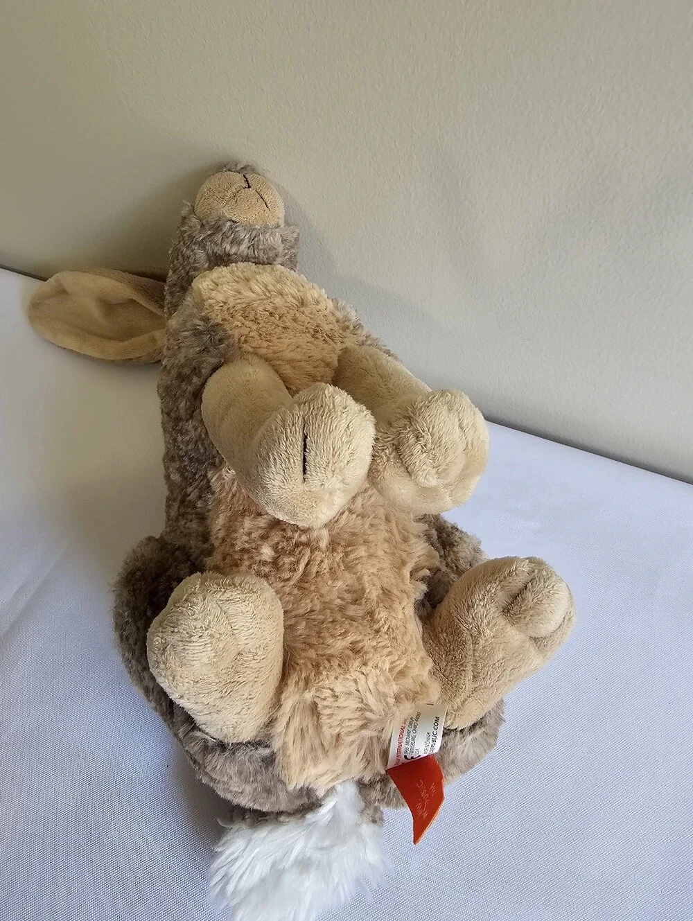 Plush Brown Rabbit Stuffed Animal - Soft Cuddly Bunny